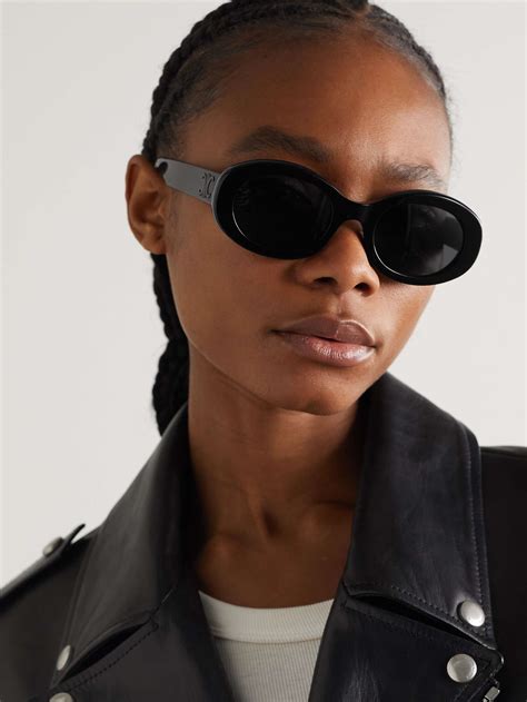 celine triomphe 07 sunglasses|CELINE EYEWEAR Triomphe oval.